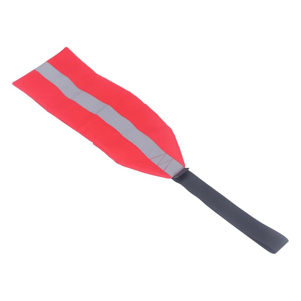 Kayak Safety Flag Multipurpose Oxford Cloth Towing Canoe Red Warning Flag With Reflective Strip for
