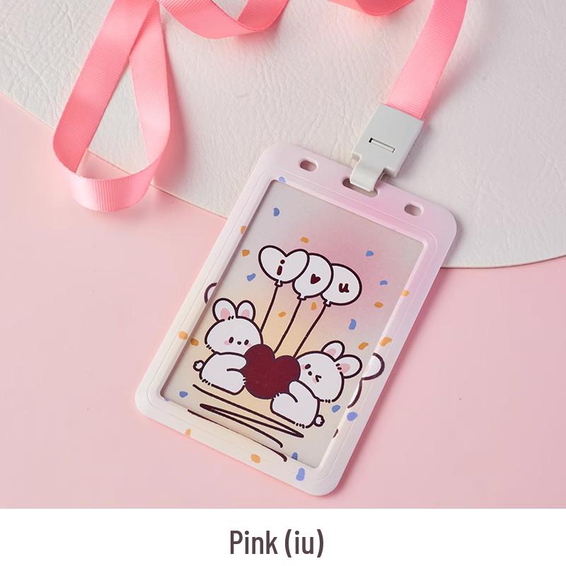 UHOO Youhe Cartoon Animal Card Holder with Lanyard – Durable Campus Badge for Students