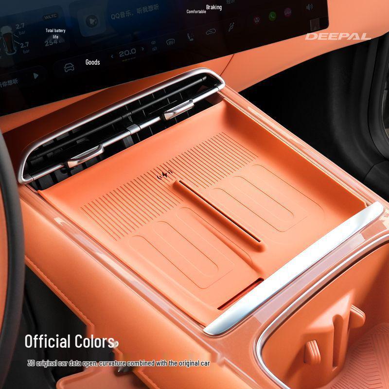 Compatible with 26 Deepal S07 Models: Center Console Silicone Storage Box Organizer for Car Interior Modification.
