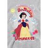 Snow White Childrens/Kids Princess And Friends Heather Birthday Pullover Hoodie