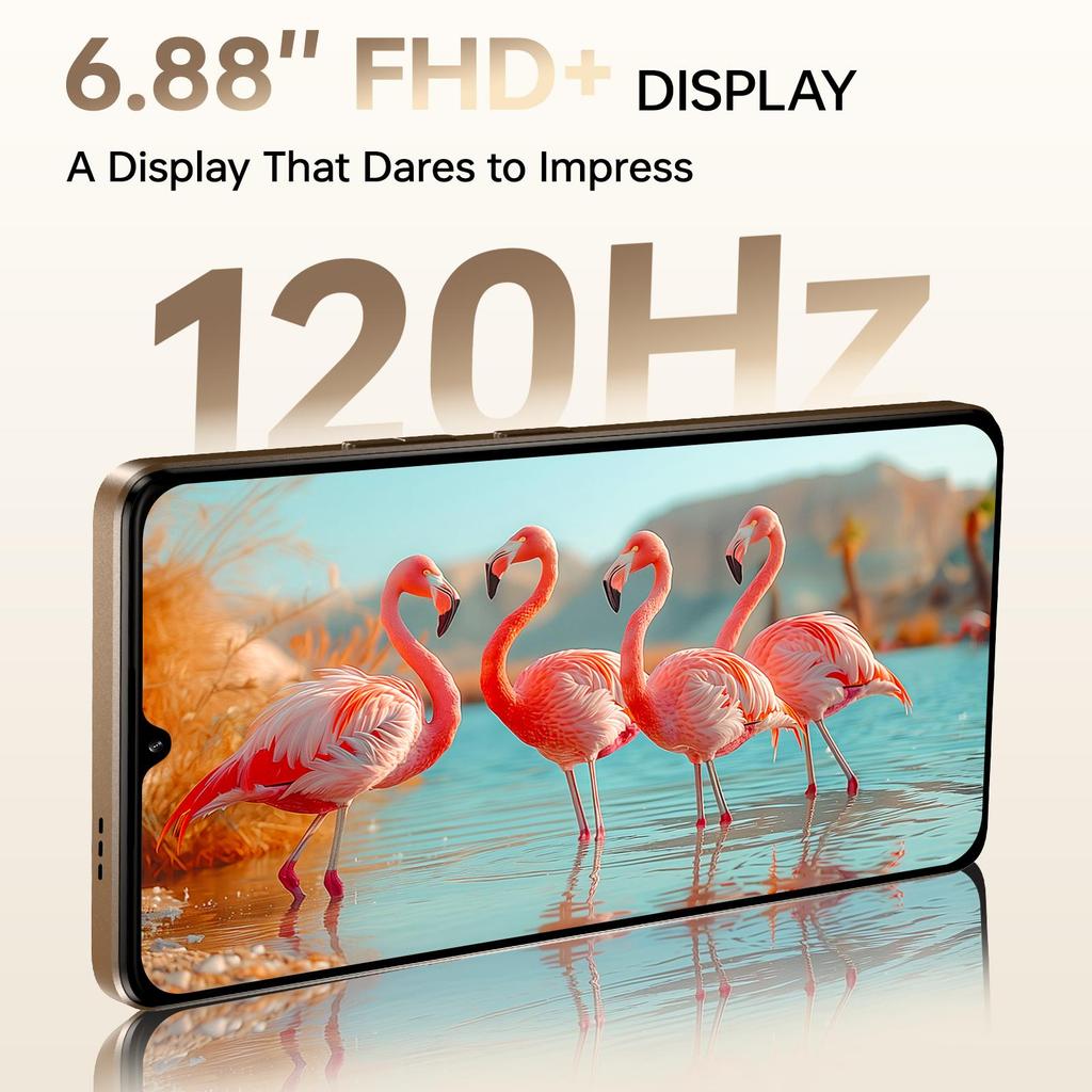 CUBOT X100 Smartphone 5G Android 15, 6.88'' HD+ 120Hz, 16GB+256GB, MTK 7025, 64MP+16MP, 5100mAh/33W, 1.72" Rear Display, 5G Dual SIM/NFC/Dual Speakers