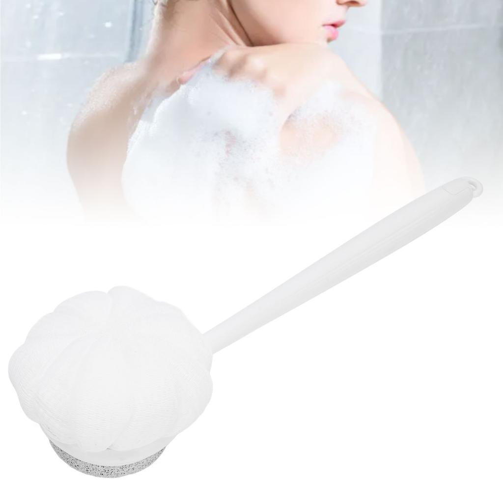 14.57in Shower Body Brush Bath Scrubber Pumice Stone and Shower Brush with Long Handle