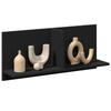 VidaXL Wall Cabinet 70x16.5x30 Cm Black Engineered Wood 854851