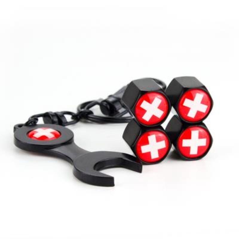 German Flag Car Tire Valve Caps with Logo