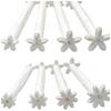 Lot de 4 outils DIY Motifs Fleurs Graffiti Papillons Lune Floraux Outils de Pointillage Stylo Peinture par Points Outils de Gaufrage Stylo Tampon Art