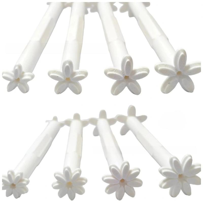 Lot de 4 outils DIY Motifs Fleurs Graffiti Papillons Lune Floraux Outils de Pointillage Stylo Peinture par Points Outils de Gaufrage Stylo Tampon Art
