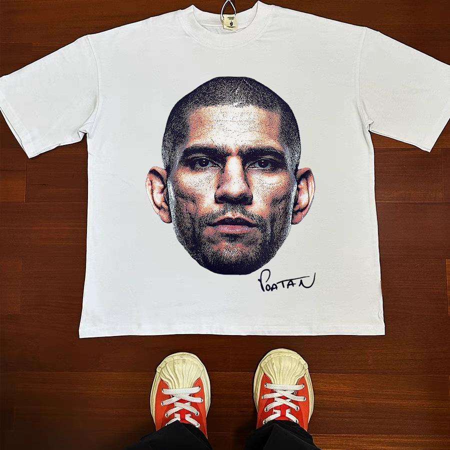 Fighter Head Retro VTG Cotton Boxing Streetwear Short-Sleeved T-Shirt S
