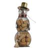 Christmas Snowman Wine Cork Holder Metal Cartoon Snowman Wine Stopper