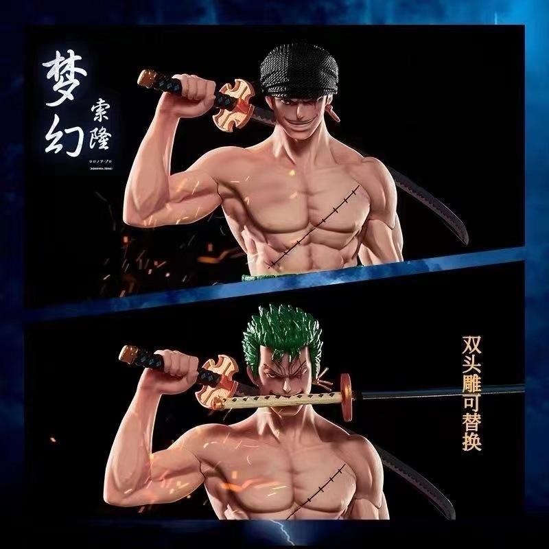 Anime One Piece Roronoa Zoro Figure Gk 20cm Pvc Action Figurine Collection Decor Doll Model Toys Gift