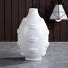 Nordische Keramik-Gesichtsvase Modernes Wohnzimmer Lippenblume Leichter Luxus Ausdruck Halbes Gesicht Dekoration Heimdekorationszubehör