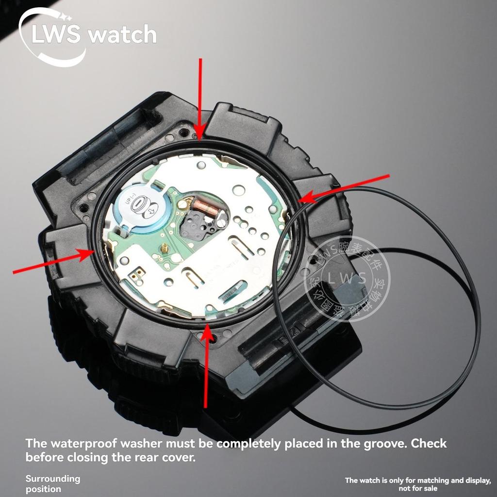 Anello Impermeabile per Fondello Orologio Casio AQ-S810 GBD-800 GM-S100 GMA-S110 Fondello Inferiore Orologio Anello di Tenuta con Strumenti