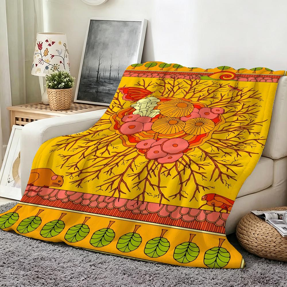 Illustrator K Kate Dehler Throw Flannel Throw Blanket Suitable for Sofa Living Room Bedroom