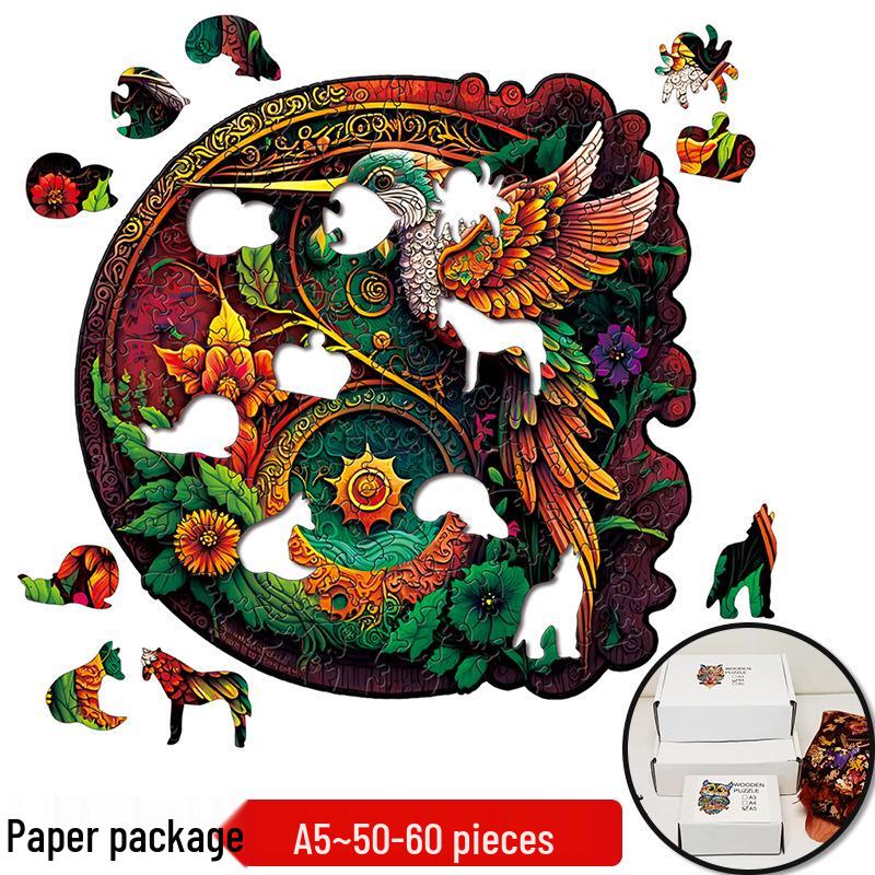 Irregular Animal Dog Penguin Wooden Puzzle in Stock