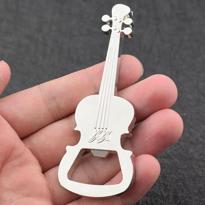 3pcs Creative Guitar Beer Bottle Opener Musical Keychain Unique Music Gift for Men Novelty Opener Key Ring Kitchen Gadget