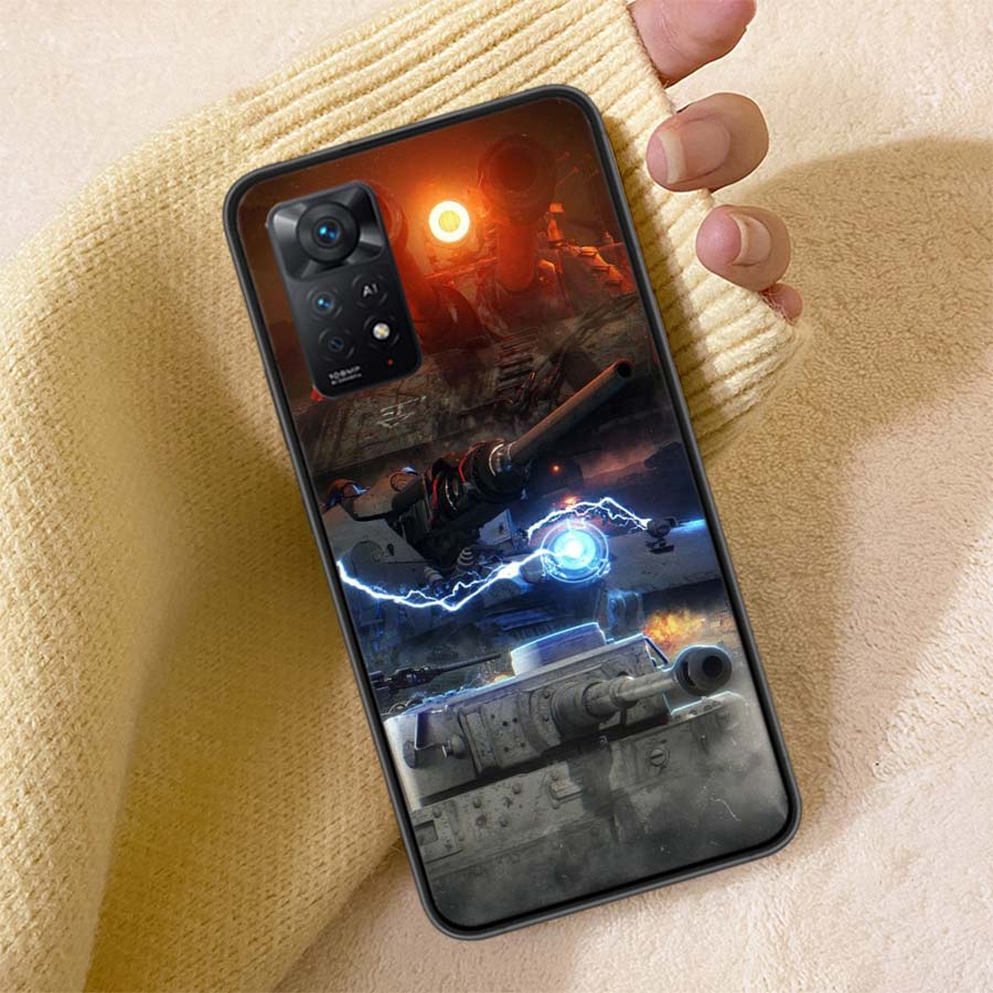 World Of Tanks Game Phone Case For Redmi 13C 14C Note 14 13 Pro Plus 5G 12 12C 10A 10C 10 9A 9C 9T 9 8 8A K70 Pro Cover TPU Shel