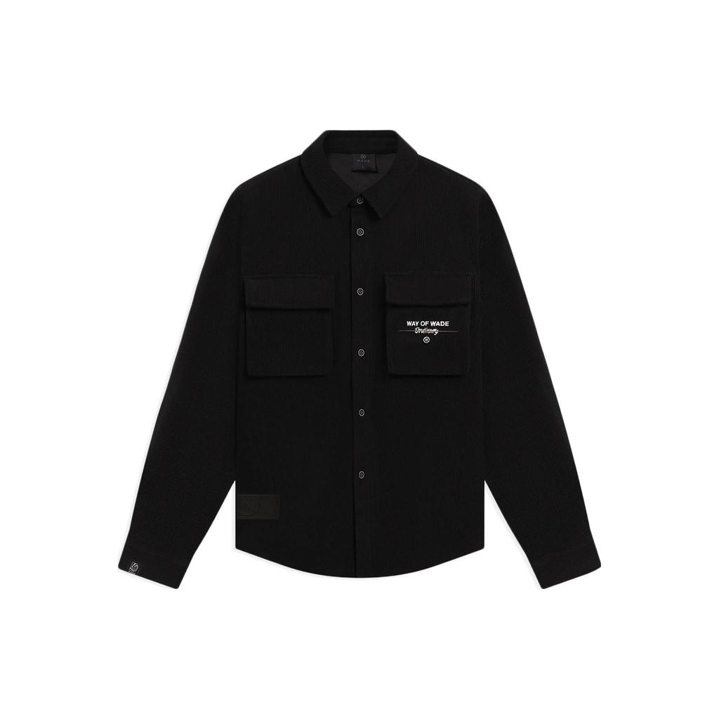 Li-Ning Wade Series Logo Print Single-Breasted Long Sleeve Jacket Men Jacket Black AFDSB25-1