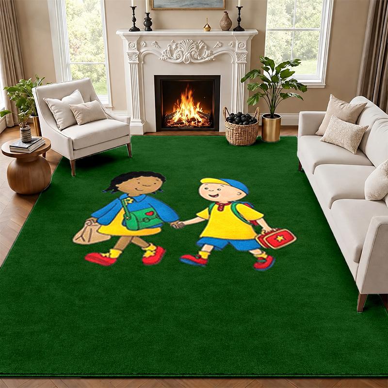 Caillou Carpet Door Mat for Living Room or Bedroom Protective Mat Under Chair Office Decoration Christmas Gift Birthday Present