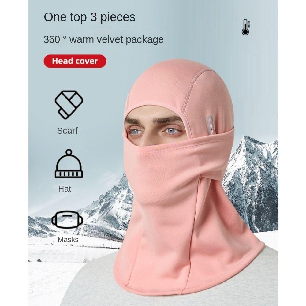 Windproof Winter Warm Running Scarf Cold-proof Hat Bike Full Face Cover  Outdoor