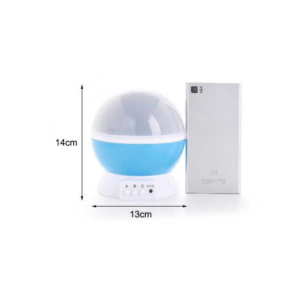 Kids Star Night Light 360 Degree Rotating Star Projector Desk Lamp LED Colors Changing with USB Cable for Children Baby Bedroom Party Decorations
