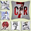 CR Kussenslopen Cartoon Cristiano Ronaldo Bank Decoratief Huis Dubbelzijdig Printen Kort Pluche Leuke Kussensloop