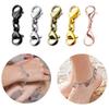 8 Pcs Double Lobster Clasps Small Necklace Bracelet Extenders Double Claw Connector Jewelry Extension Clasp Easy To Use