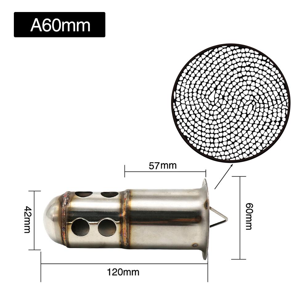 Sclmotos- 51mm/60mm Stainless Steel Motorcycle Exhaust Catalyst DB Killer Muffler Silencer Noise Sound For Yamaha for Honda CBR