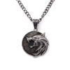 New Arrival The Wizard Wolf Head Pendant Necklace for The Witcher 3 Geralt with A The Wild Hunt 3 Figure TV