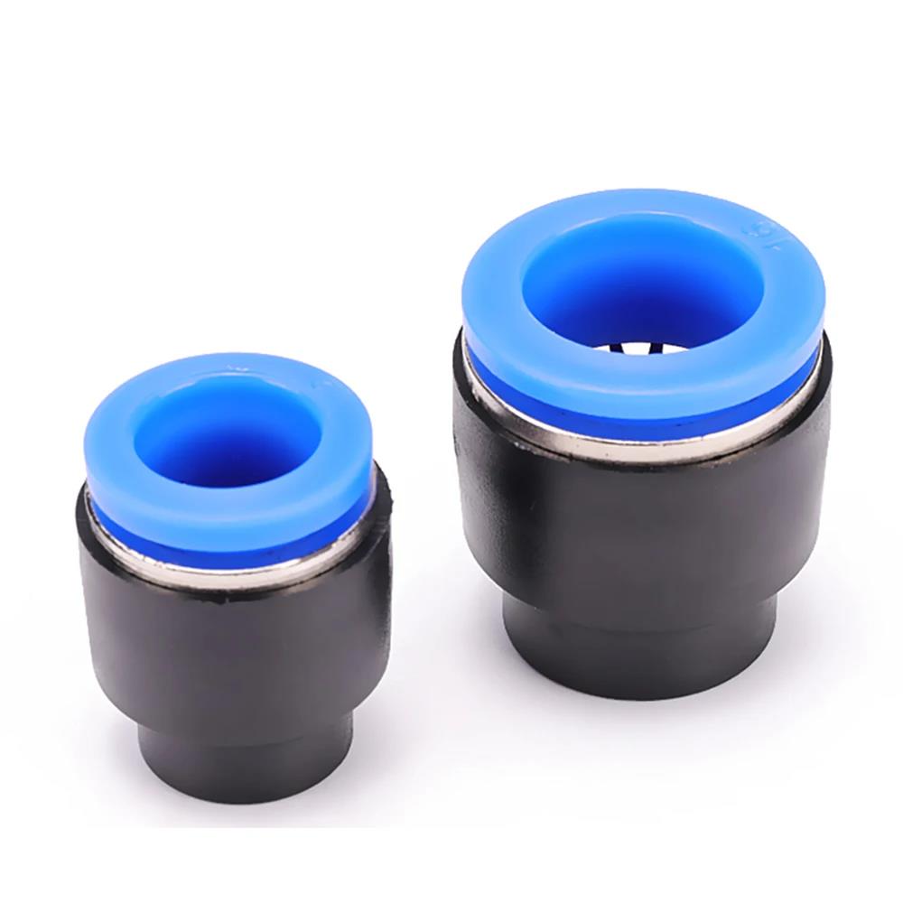 10pcs PP PPF4 /6/8/10/12mm Pneumatic Blanking Pipe End Cup Plugs Air Hose Tube Push Fit Connector Plastic Plug Ventilation Valves 4