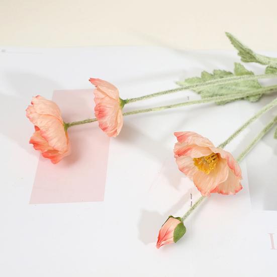 Artificial Flowers Faux Silk Flower Branch with Stems Real Touch Fake Flower Arrangement for Spring Home Kitchen Table Decor