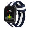 20MM Vertical Nylon Canvas Watch Band for Samsung Galaxy Watch4 Classic 46mm 42mm/Watch4 44mm 40mm/Amazfit GTS