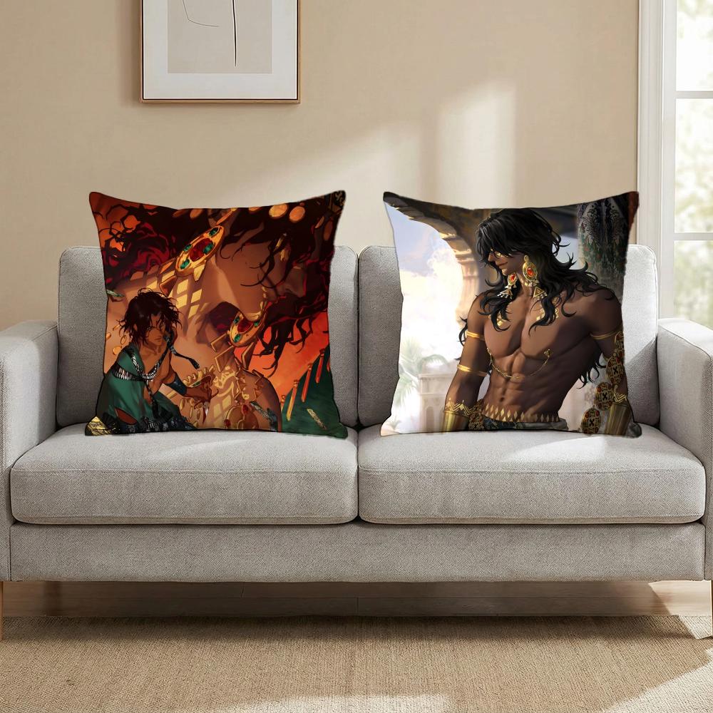 Sultan's Game Cushion Cover Multi-Scene Pillow Cover for Home & Car - Reversible, Soft & Durable for Daily Use