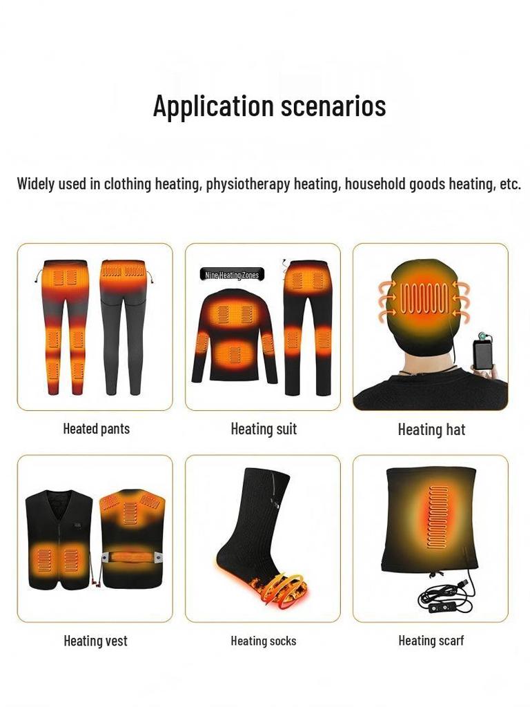 Shawl Clothes Heating Pad with Three-Level Temperature Control & USB Connection