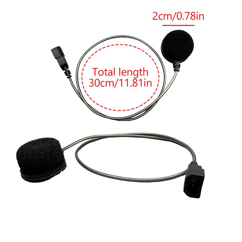 1PC For Cardo Freecom/Spirit Motorcycle Helmet Bluetooth Intercom Soft Wire Microphone Hard Wire Microphone And 3.5mm Speaker