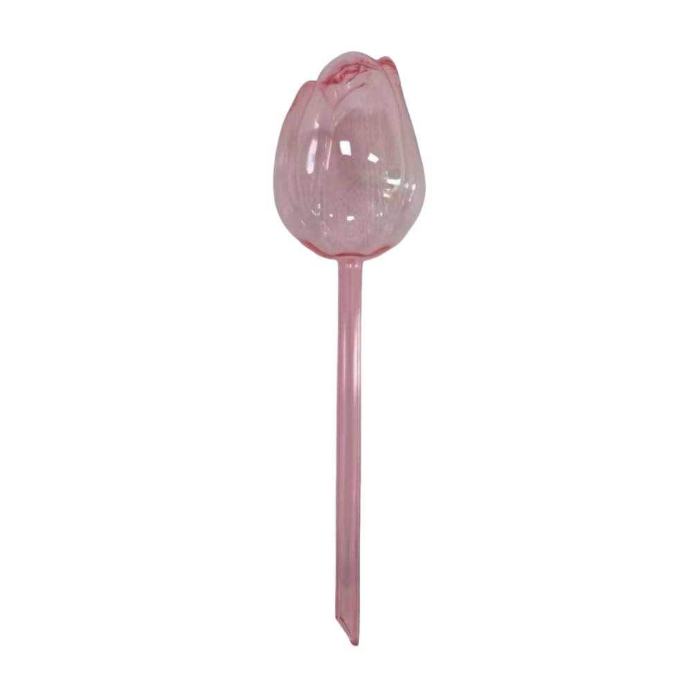 

Шары для полива в форме тюльпана, розовые, с узким отверстием, автоматический полив для цветов, стеклянные, продлевают время капельного полива, поливалка для растений для комнатных растений