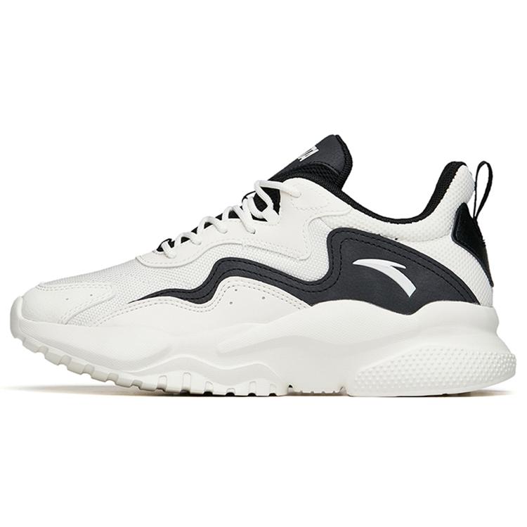 

new Anta Cushioning Abrasion Resistant Breathable Low Top Casual Shoes Women s White Black 35.5