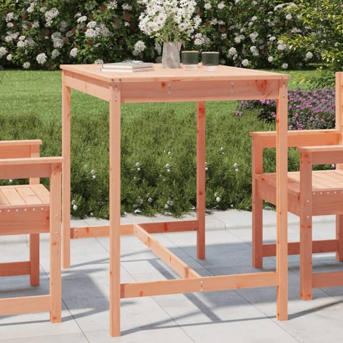 VidaXL Table de jardin 121x82,5x110 cm bois massif de douglas 824093