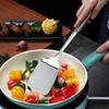 Stainless Steel Turner Long Handle Slotted Shovel  Non-stick Kitchen Steak Cooking Spatula Burger Fried Egg Flip Over Shovel