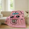 Fashion O-Opanchu U-Usagi-S Pink Blanket Warm Soft Suitable For Bedroom Sofa Bed Living Room Office Travel Camping Gifts