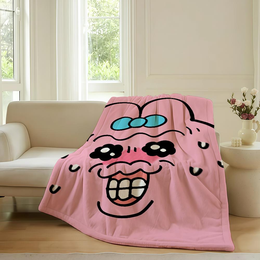 

Fashion O-Opanchu U-Usagi-S Pink Blanket Warm Soft Suitable For Bedroom Sofa Bed Living Room Office Travel Camping Gifts 75cmx90cm