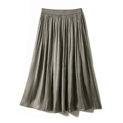 Xianpiaopiao Skirt Flowing Beautiful Silk Thread Milk Pearl Light-sensing Double Version Skirt