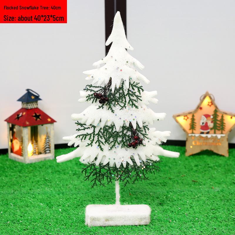 Флокированные елочные украшения  Медведь и снеговик : Креативный набор для украшения елки и окна