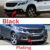 Per Peugeot 2008 2014 2015 2016 2017 2018 Calotta Guscio Griglia Faro Antinebbia Anteriore Lampada Diurna Cornice Trim Accessori Auto