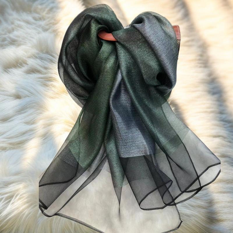 70*180cm Women Gradient Colors Scarf Long Shawls and Wraps for Party Dress Lightweight Pashmina Fashion Scarves