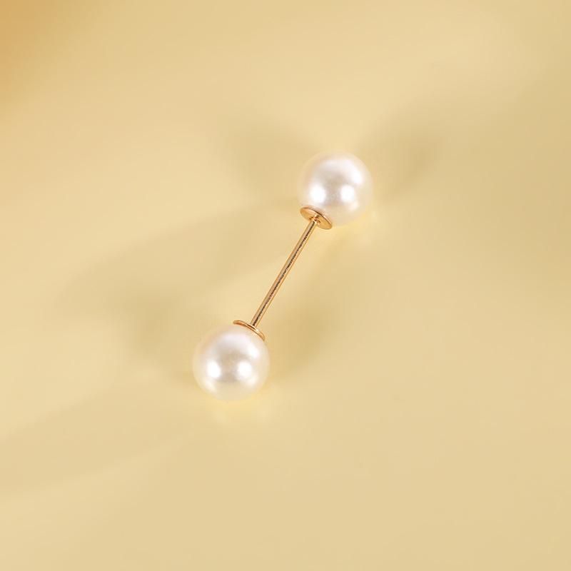 Taillenraffende Brosche mit Imitationsperlen und Strasssteinen, Anti-Expositionssicherheitsnadel, Ein-Wort, Gebogen, Gerader Einsteckstift.