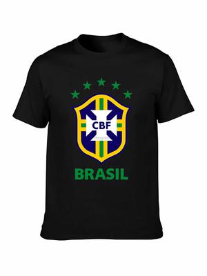 Brazil 2019 T Shirt MenFootballer Legend Soccers New Arrival Summer Style Short Sleeve Leisure Fashion Summer T Shirt for Men