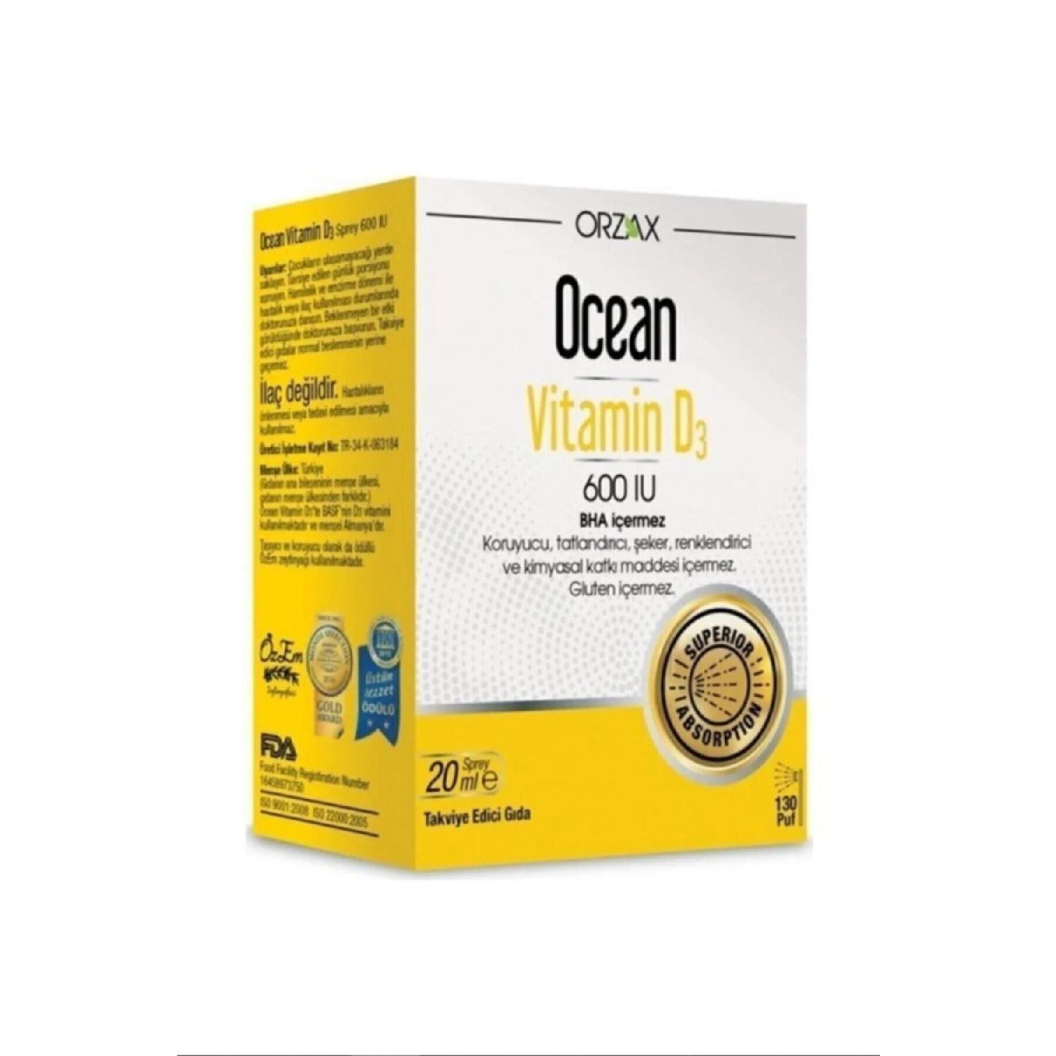 

Vitamin D3 600 Iu Spray 20ml