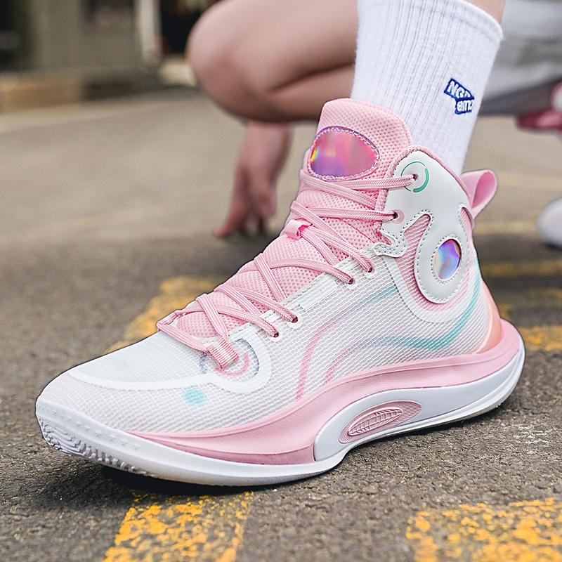 

Sonic ультра-дышащие высококачественные баскетбольные кроссовки новые дышащие износостойкие фрикционные звуковые кроссовки кроссовки для бега 45 розовый