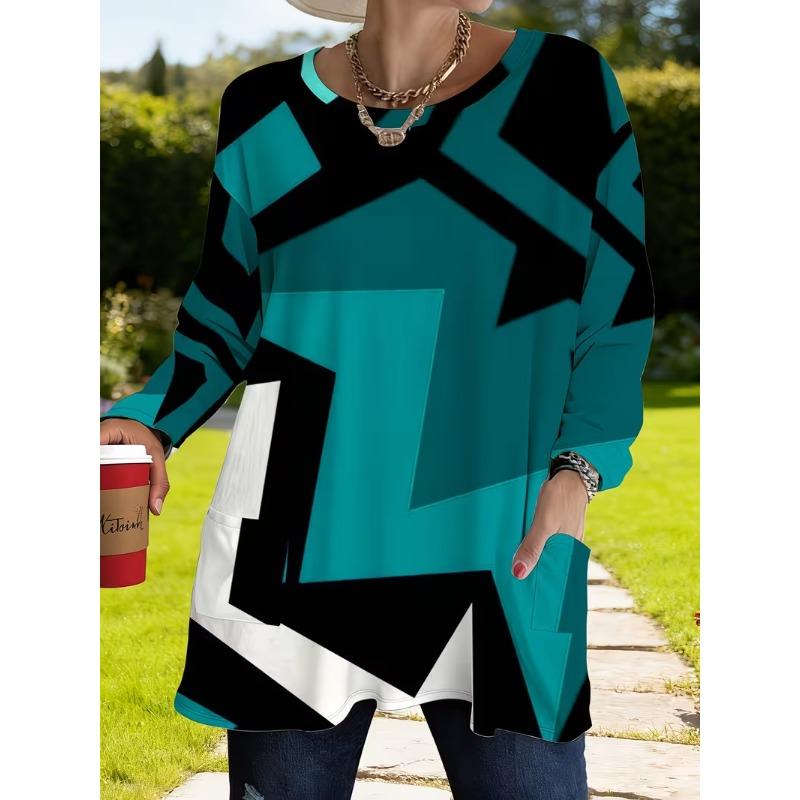Women's Long Sleeve T-Shirt with Pockets