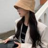 All-match Retro Suede Basin Hat Fashion Fisherman Hat Windproof Bucket Hat for Fall Winter Daily Wear Morning Workout