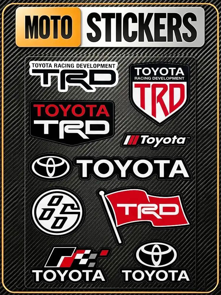 FOR TOYOTA TRO Universal Multi-Purpose Reflective Waterproof Stickers Scratch Conceal For Auto Bike Helmet Mug Fridge Decoration